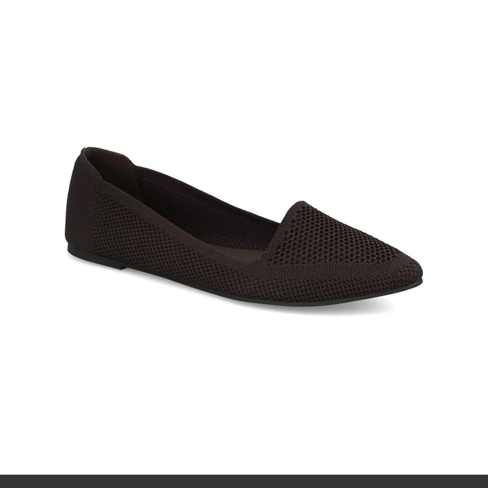 Mia Corrine flats in chocolate knit